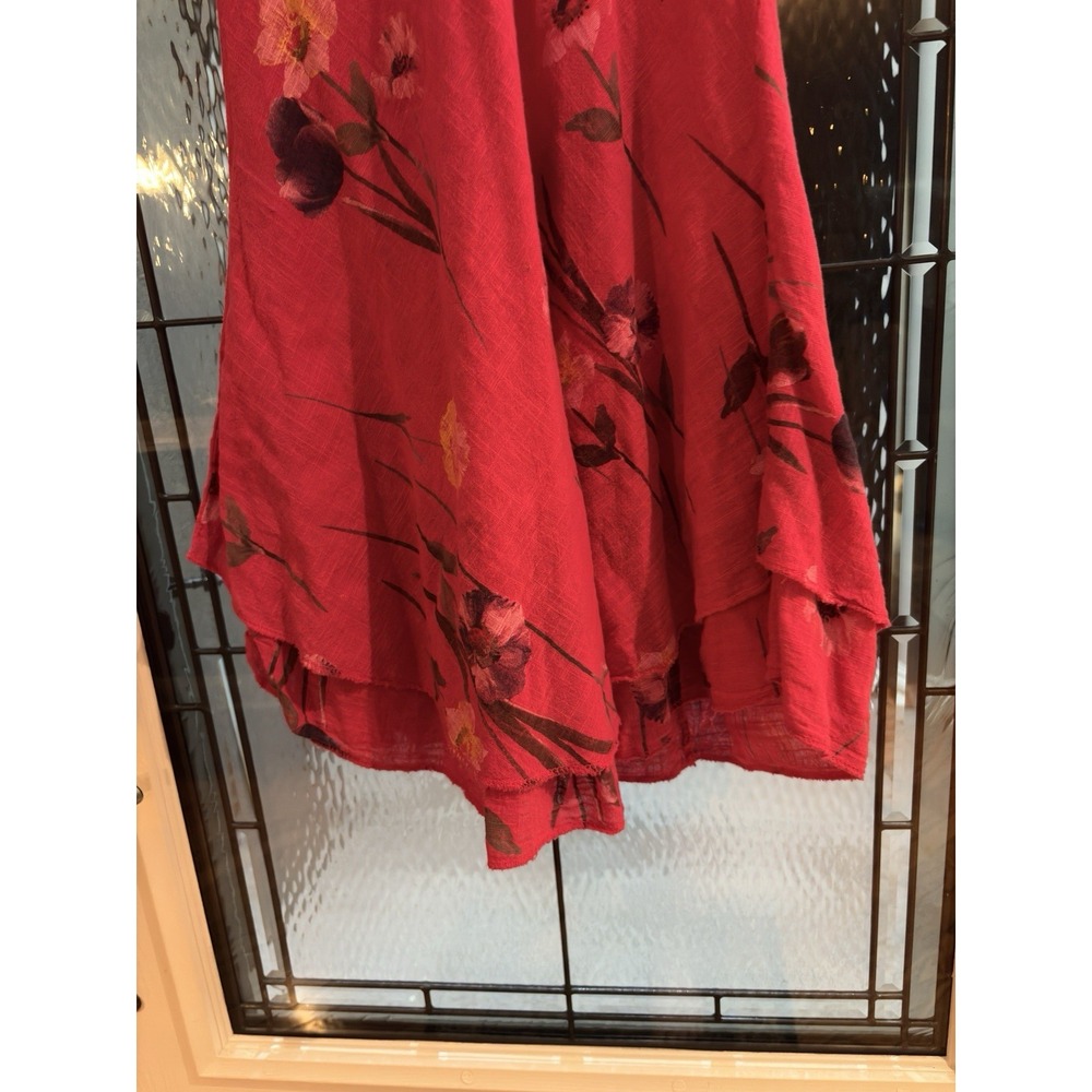 Charlie b Colorful Sleeveless Cotton Dress women's size L Gorp Cottage Core - Picture 6 of 12